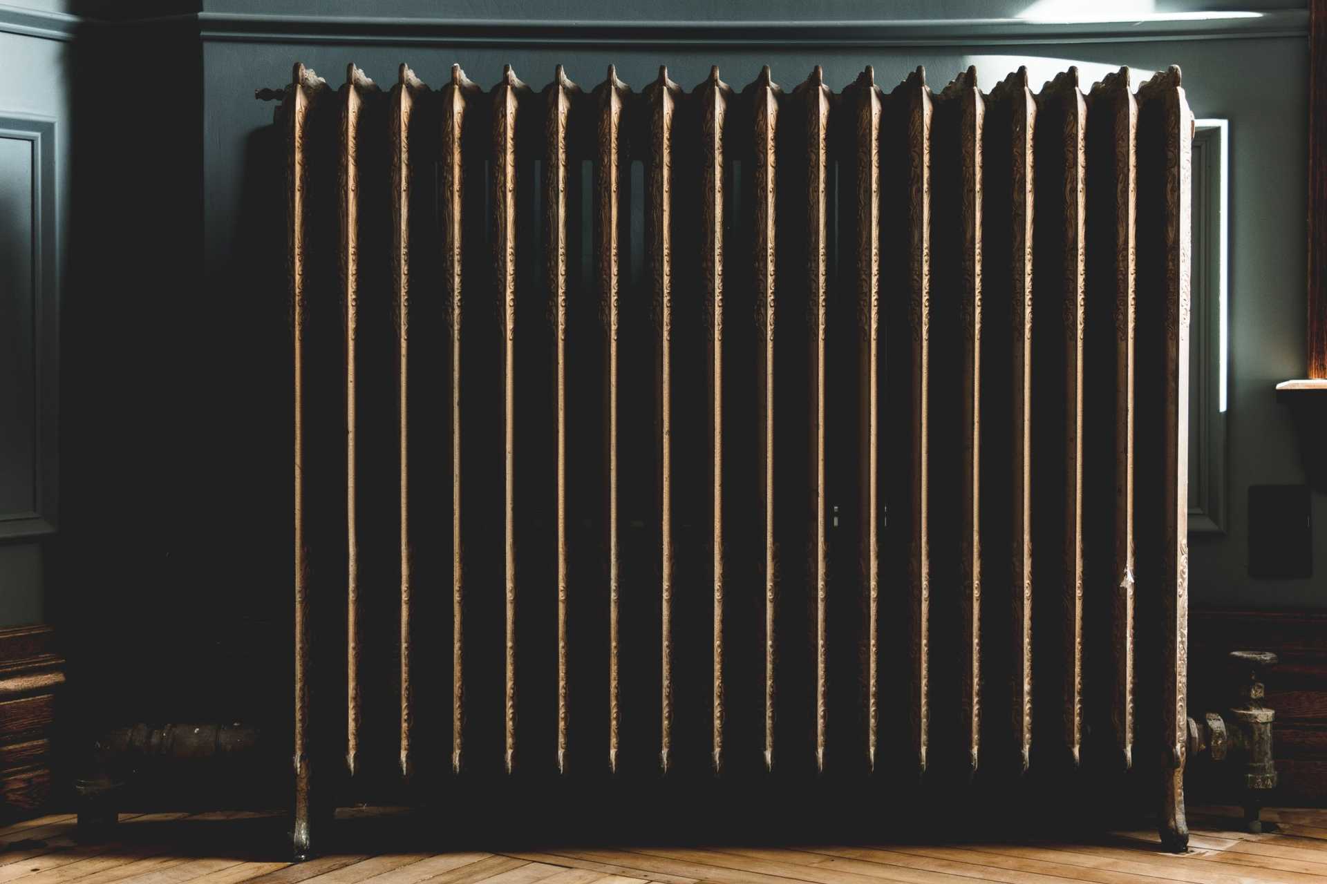 Vintage radiator at home